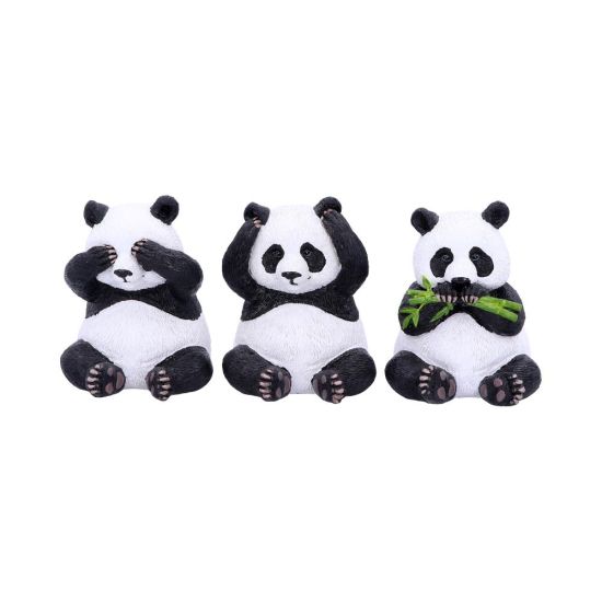 Three Wise Pandas Set