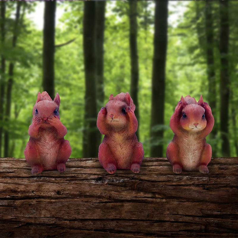 Three Wise Squirrels Set