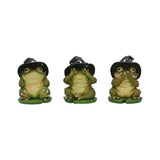 Three Wise Toads Set