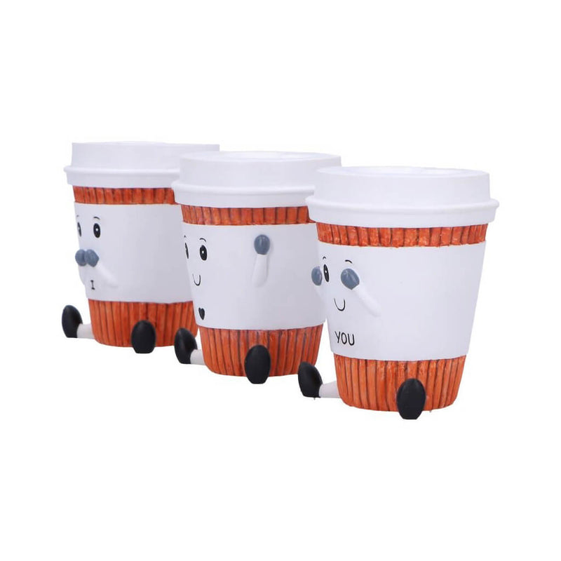 Three Wise Coffee Cups Set