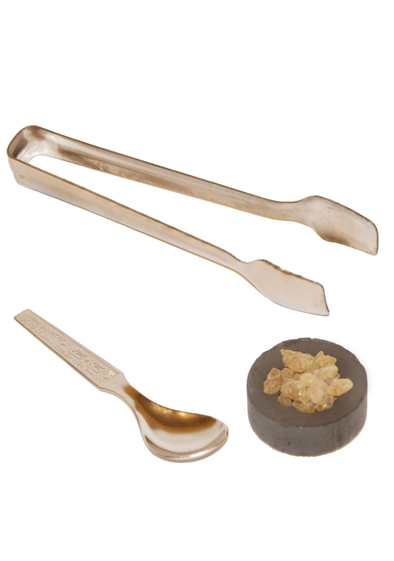 Tong & Spoon Set For Natural Incense