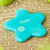 Turquoise Hope Sentiment Flower