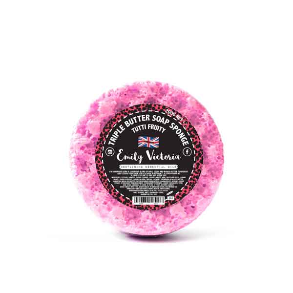 Tutti Fruity Essential Oil Triple Butter Soap Sponge