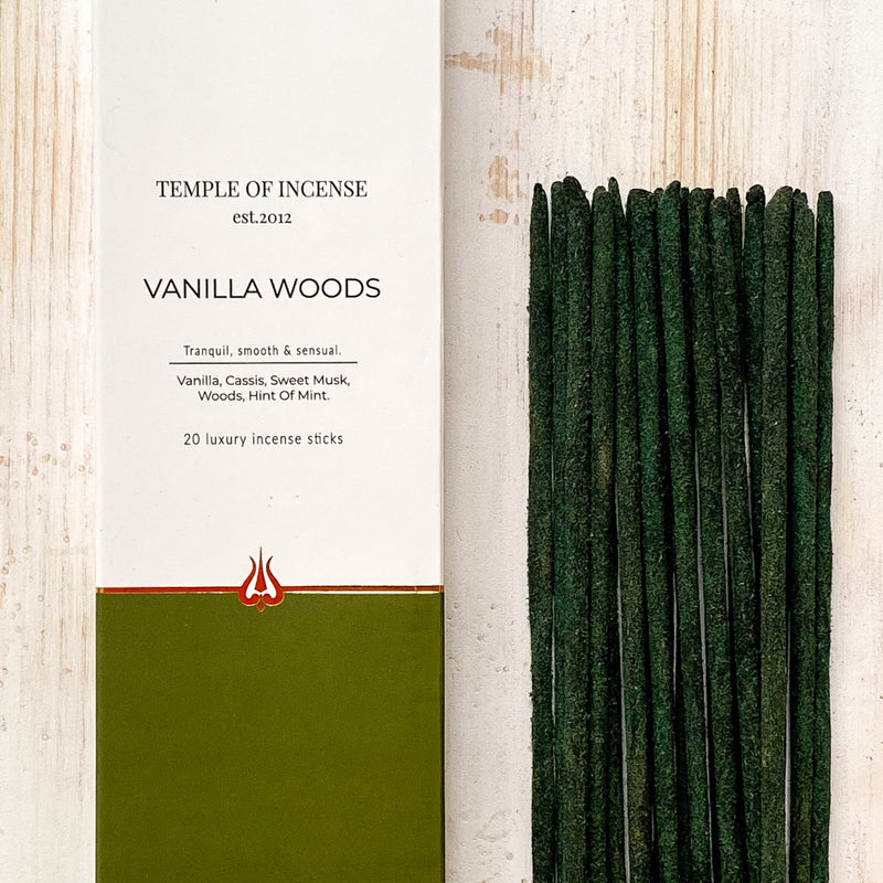 Vanilla Woods Incense Sticks by Temple of Incense