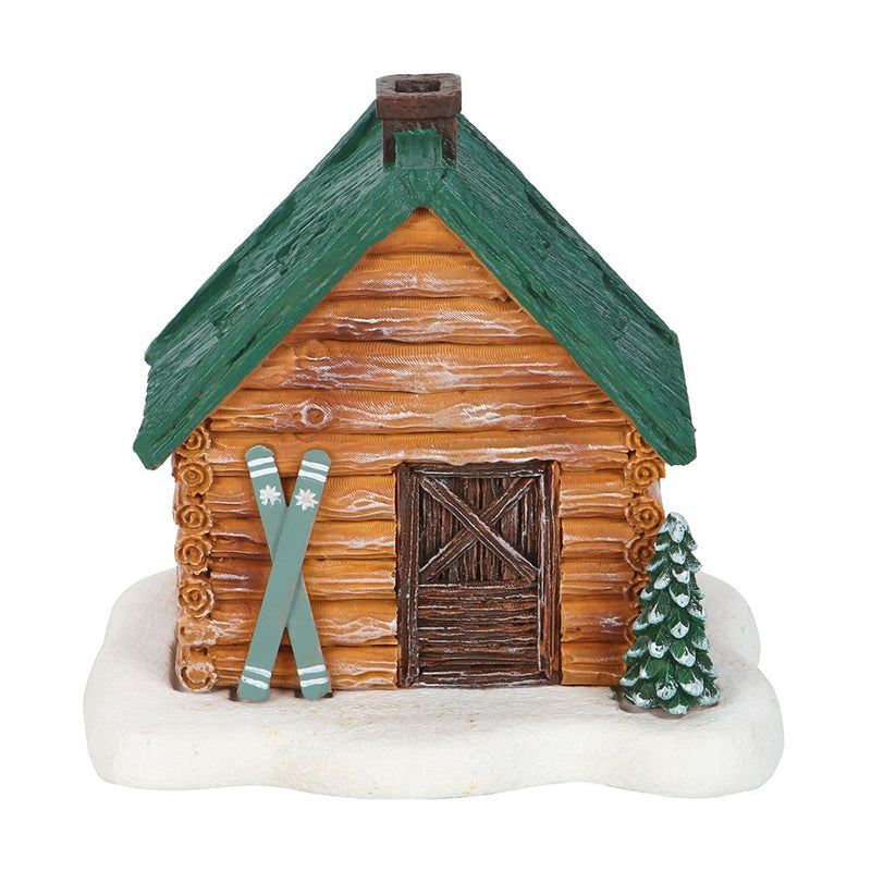 Cabin Ski Chalet Incense Cone Holder