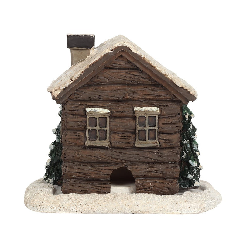 Log Cabin Incense Cone Holder