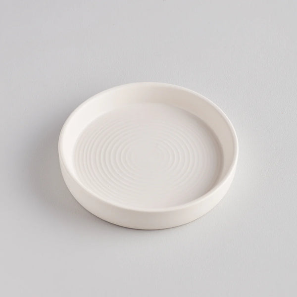 White Candle Plate
