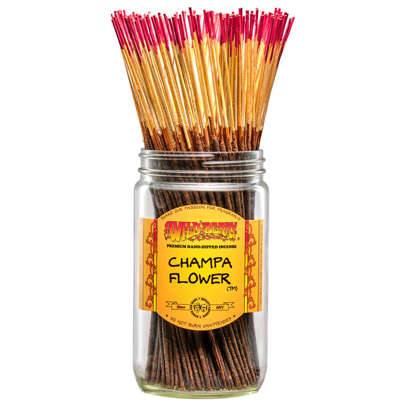 Wildberry 10 inch Champa Flower Incense Sticks