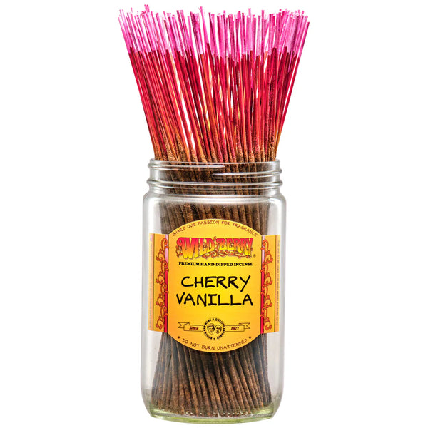 Wildberry 10 inch Cherry Vanilla Incense Sticks