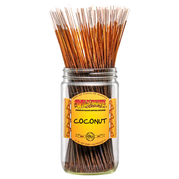 Wildberry 10 inch Coconut Incense Sticks