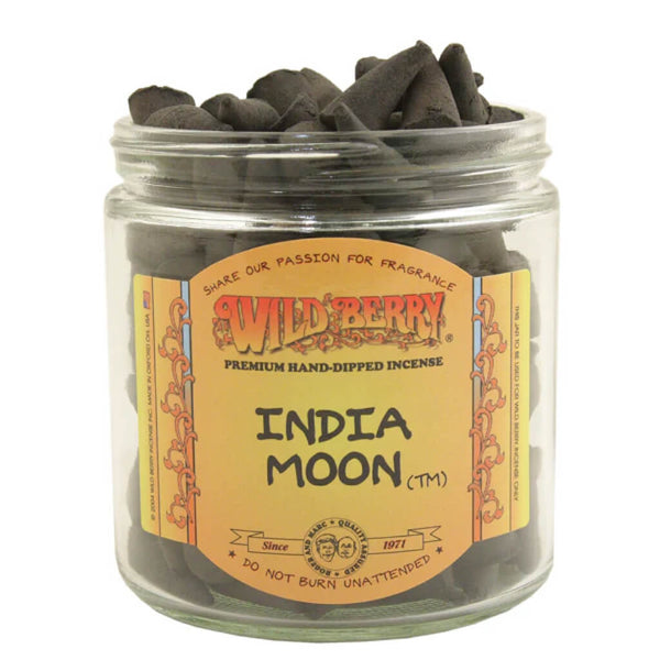 Wildberry India Moon Incense Cones