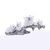 Winter Litter 25cm Wolf Figurine