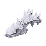 Winter Litter 25cm Wolf Figurine