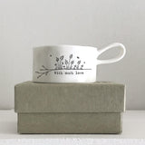 East of India Handled Tealight Holder With Much Love