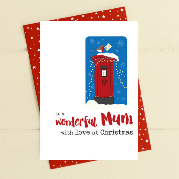 Wonderful Mum Love At Christmas Greeting Card