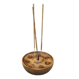 Wooden 7 Chakra Incense Stick & Cone Burner Disc