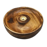 Wooden Buddha Incense Stick & Cone Burner Disc