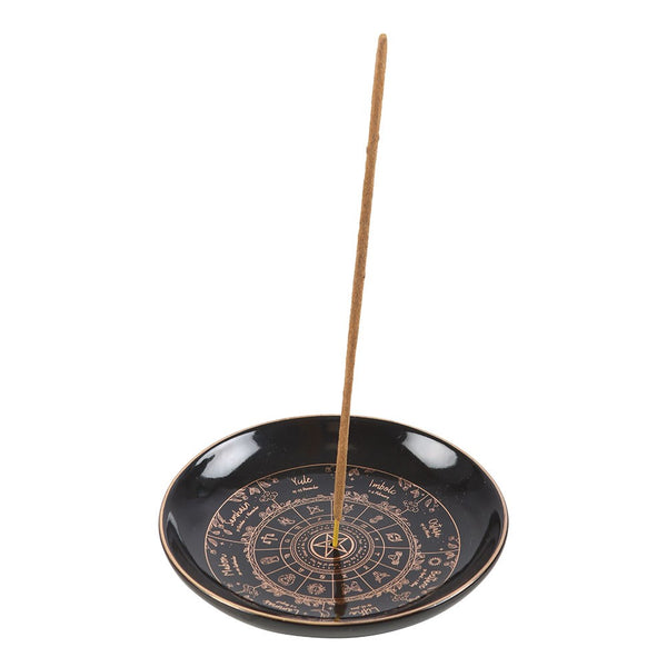 Wheel of the Year Round Incense Holder