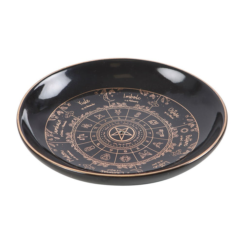 Wheel of the Year Round Incense Holder