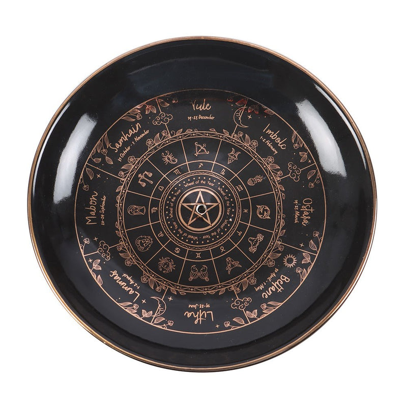 Wheel of the Year Round Incense Holder