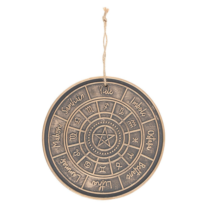 Wheel of the Year Hanging Terracotta Plaque