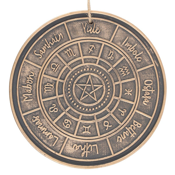 Wheel of the Year Hanging Terracotta Plaque