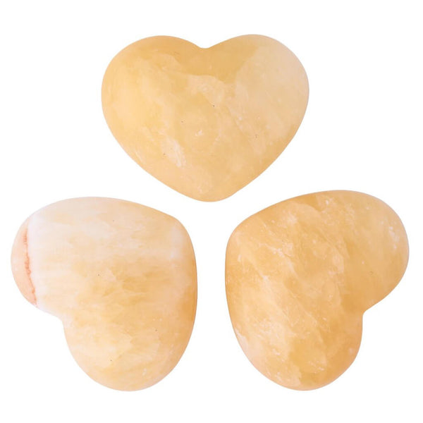 Yellow Calcite Mini Heart