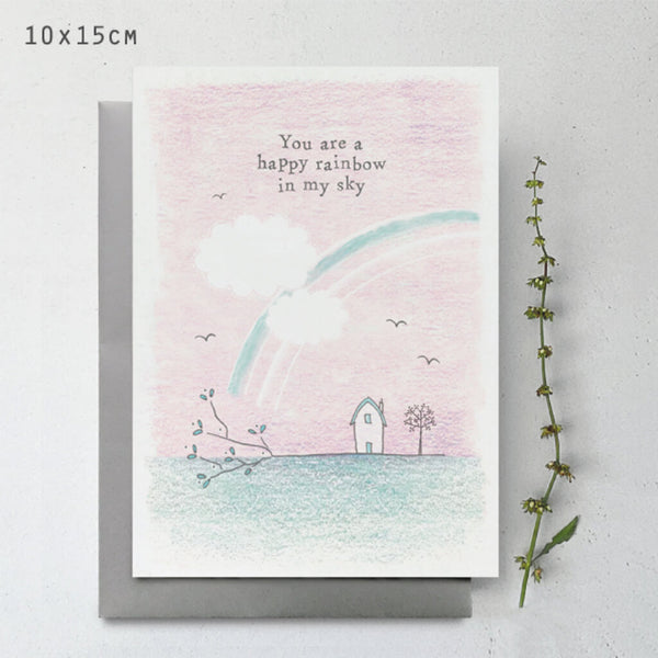 You Are A Happy Rainbow Twig Card