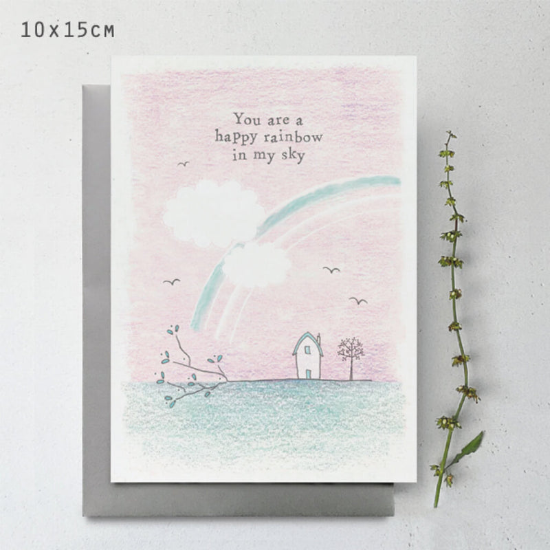 You Are A Happy Rainbow Twig Card
