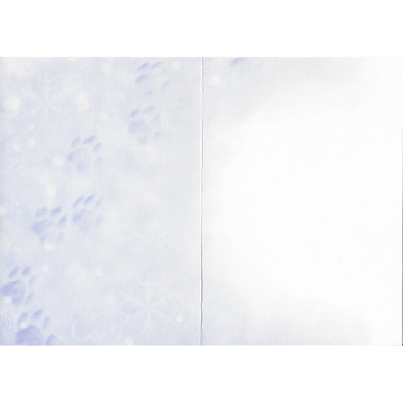 Winter Cat Christmas Greeting Card