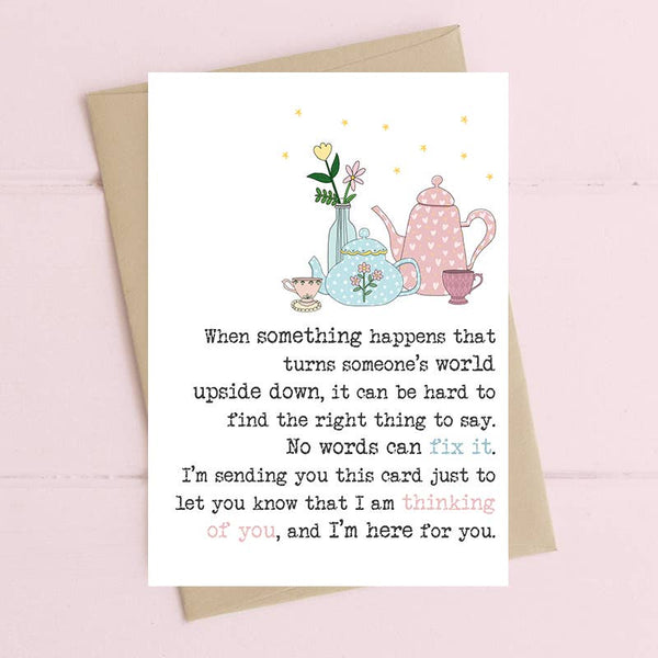 World Upside Down Greeting Card