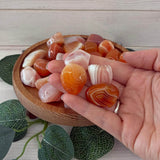 Banded Carnelian Tumblestone