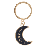 Blue Moon Phase Crescent Moon Keyring