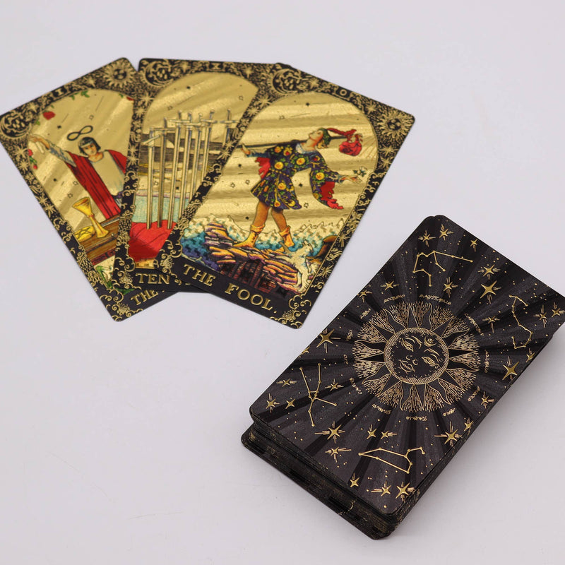 Let the Magic Begin Gold Foil Tarot Cards in Gift Box