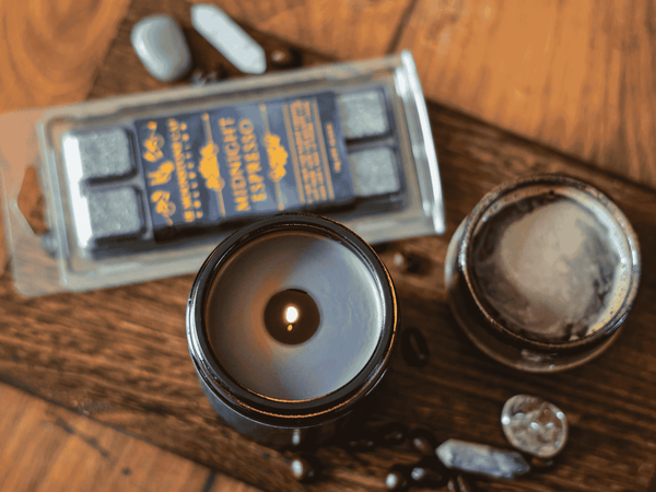 Midnight Espresso Scented Soy Candle Jar