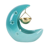 Pastel Blue Crescent Moon Hanging Oil Burner