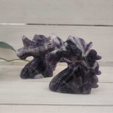 Chevron Amethyst Carved Unicorn