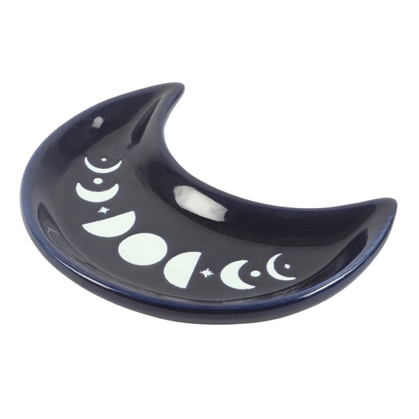 Blue Moon Phase Crescent Moon Trinket Dish