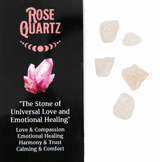 Crystal Magic Incense & Crystal Gift Pack - Rose Quartz
