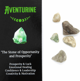 Crystal Magic Incense & Crystal Gift Pack - Aventurine