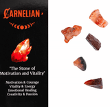 Crystal Magic Incense & Crystal Gift Pack - Carnelian