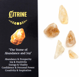 Crystal Magic Incense & Crystal Gift Pack - Citrine