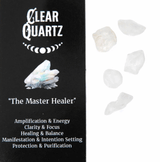 Crystal Magic Incense & Crystal Gift Pack - Clear Quartz