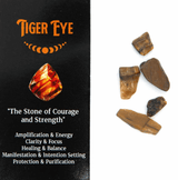Crystal Magic Incense & Crystal Gift Pack - Tiger Eye