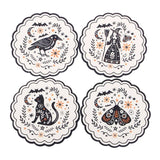 Frightful Folk Halloween Coaster Set