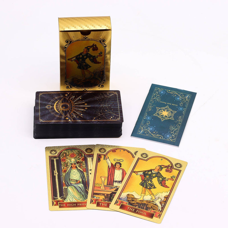 All Seeing Eye Tarot Card Set With Blue & Gold Foil