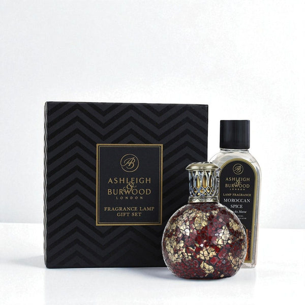 Dragon's Eye and Moroccan Spice Fragrance Lamp Gift Set