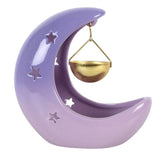 Pastel Purple Crescent Moon Hanging Oil Burner