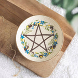 Solstice Wreath Pentagram Trinket Dish