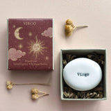 East of India Boxed Zodiac Porcelain Pebble - Virgo